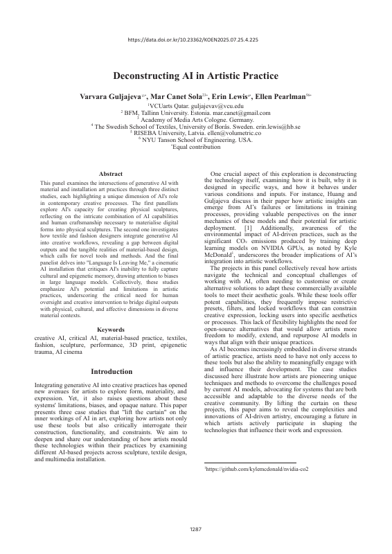 Thumbnail for Deconstructing AI in Artistic Practice