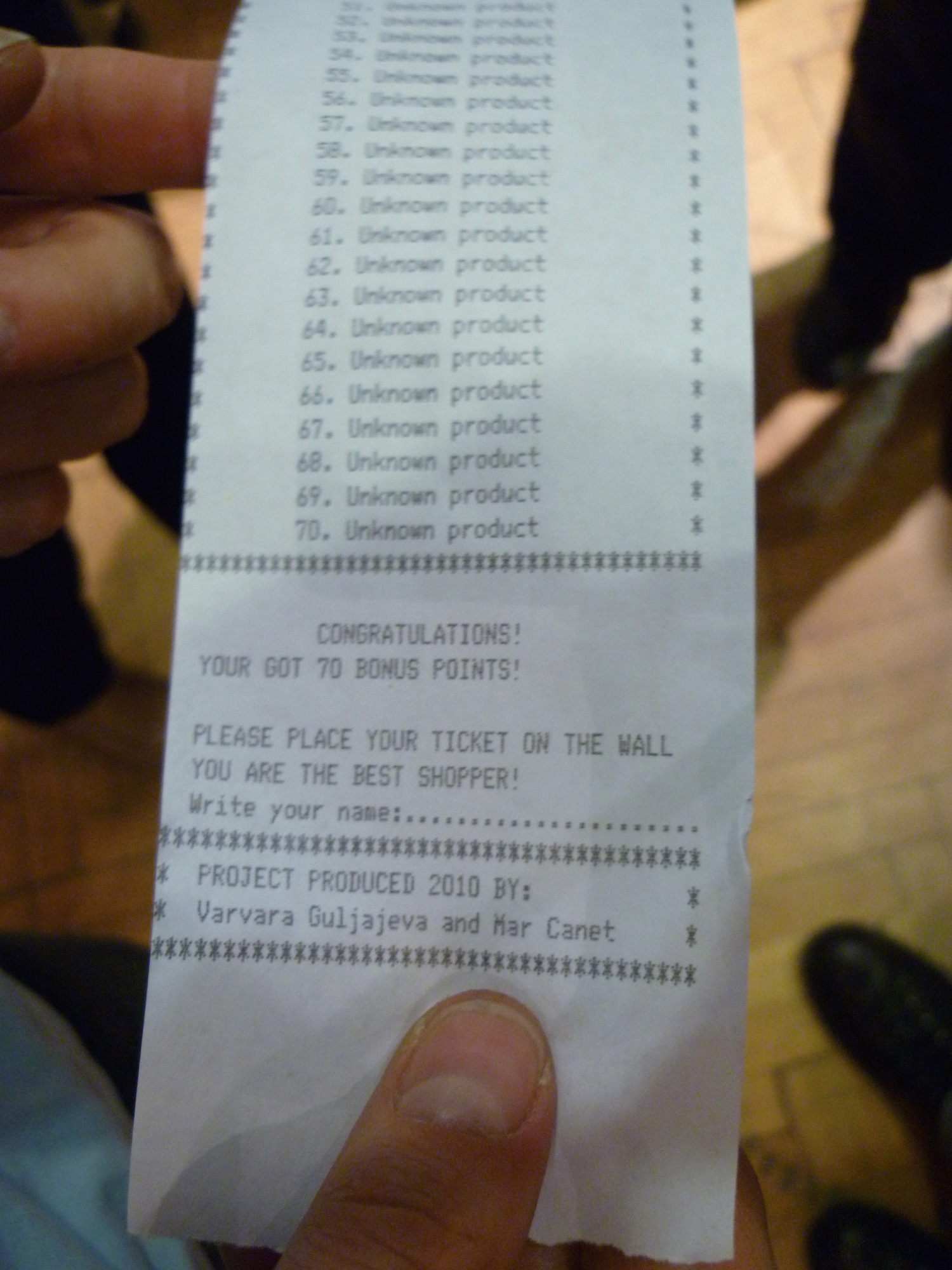 Shopping in 1 Minute